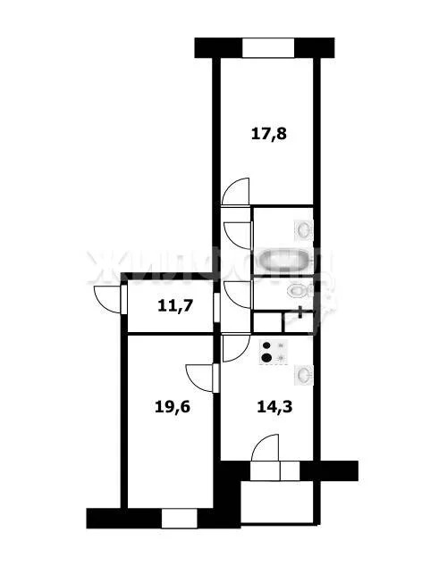 Продажа квартиры, Новосибирск, бульвар Молодёжи - Фото 16