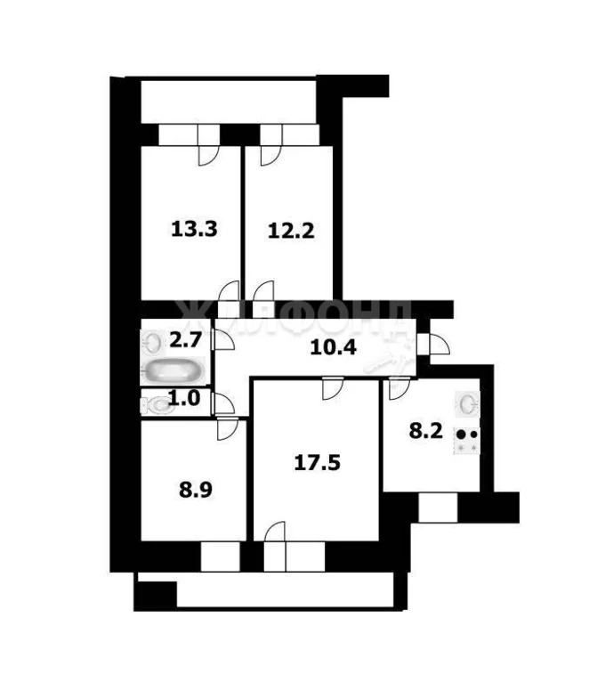 Продажа квартиры, Новосибирск, ул. Чкалова - Фото 12