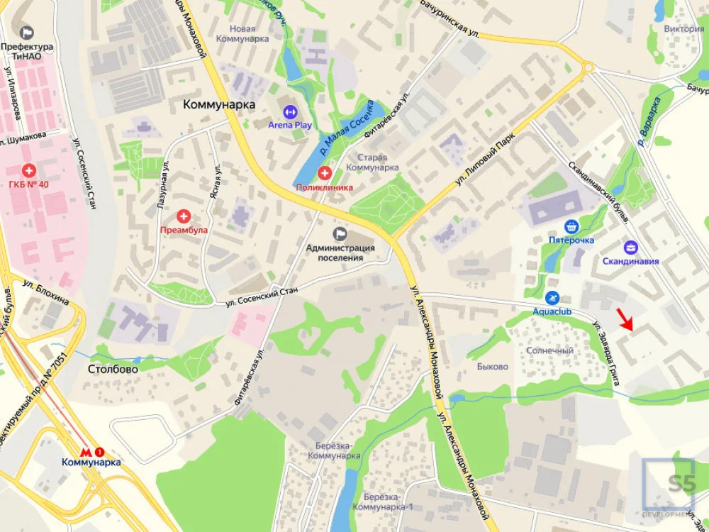 Продажа торгового помещения, м. Коммунарка, ул. Эдварда Грига - Фото 2