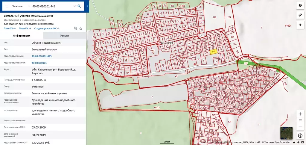 Кадастровая карта калужской области боровский район публичная