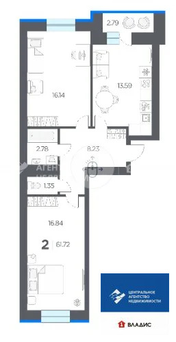 Продажа квартиры, Дядьково, Рязанский район, ЖК Огни - Фото 7