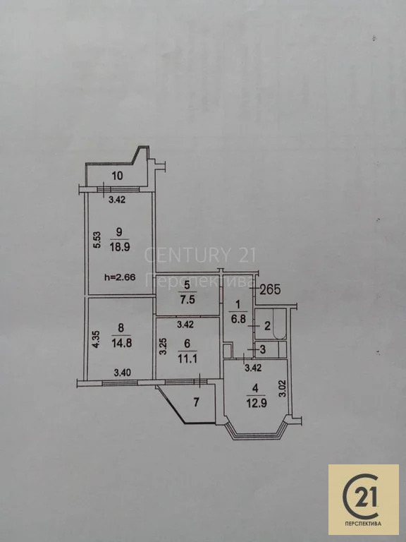 Продажа квартиры, Люберцы, Люберецкий район, проспект Победы - Фото 5