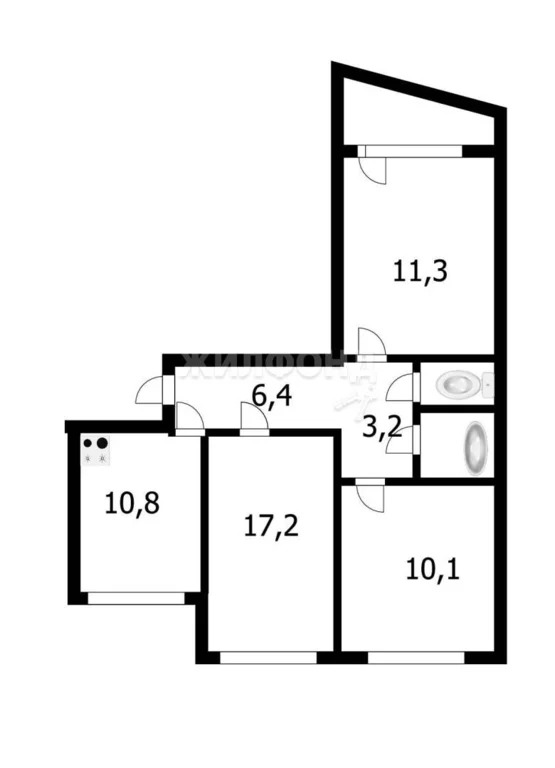 Продажа квартиры, Новосибирск, ул. Троллейная - Фото 14