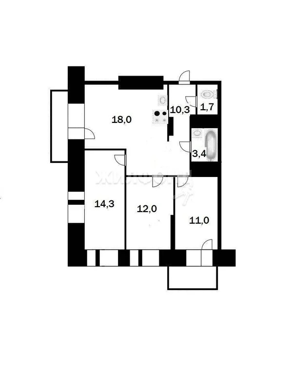 Продажа квартиры, Новосибирск, ул. Военная - Фото 26