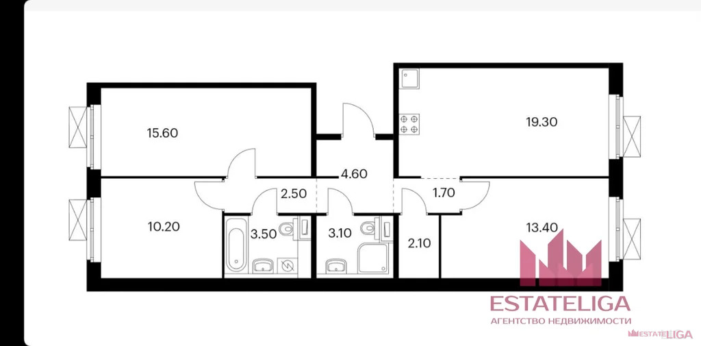Аренда квартиры, улица Александры Монаховой - Фото 26
