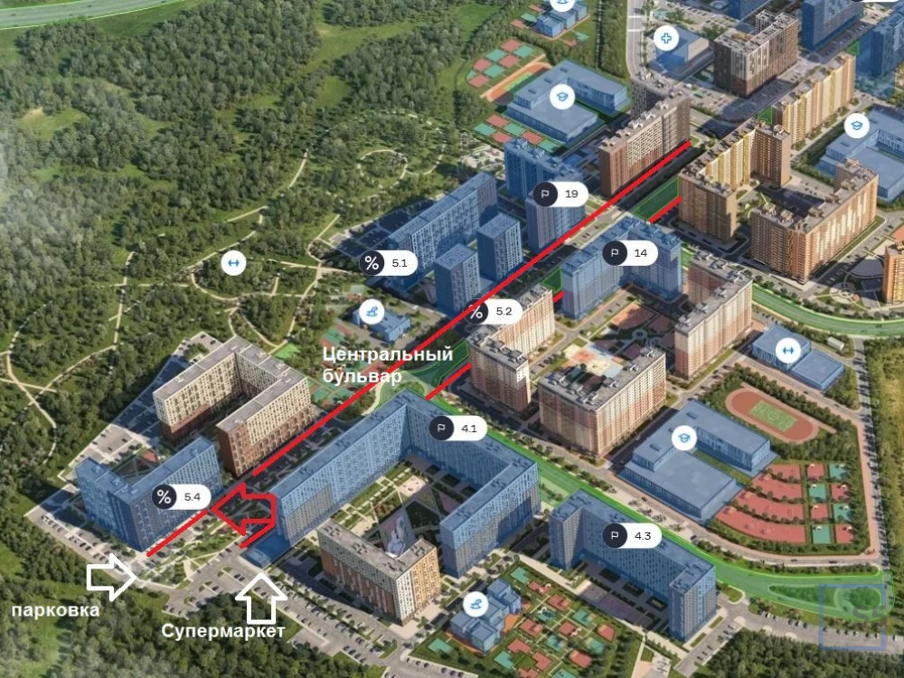 Продажа торгового помещения, м. Котельники, Жилой комплекс Томилино . - Фото 11