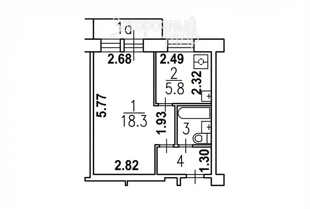 1-комнатная квартира в Москве - Фото 21