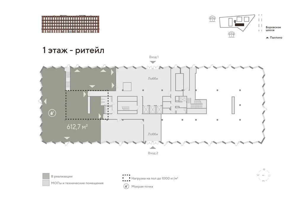 Офис с нагрузкой на пол, 1 435 м2 - Фото 3