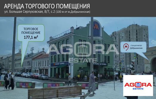 Аренда торгового помещения, м. Добрынинская, Большая Серпуховская ул - Фото 0