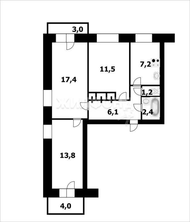 Продажа квартиры, Новосибирск, ул. Дачная - Фото 5