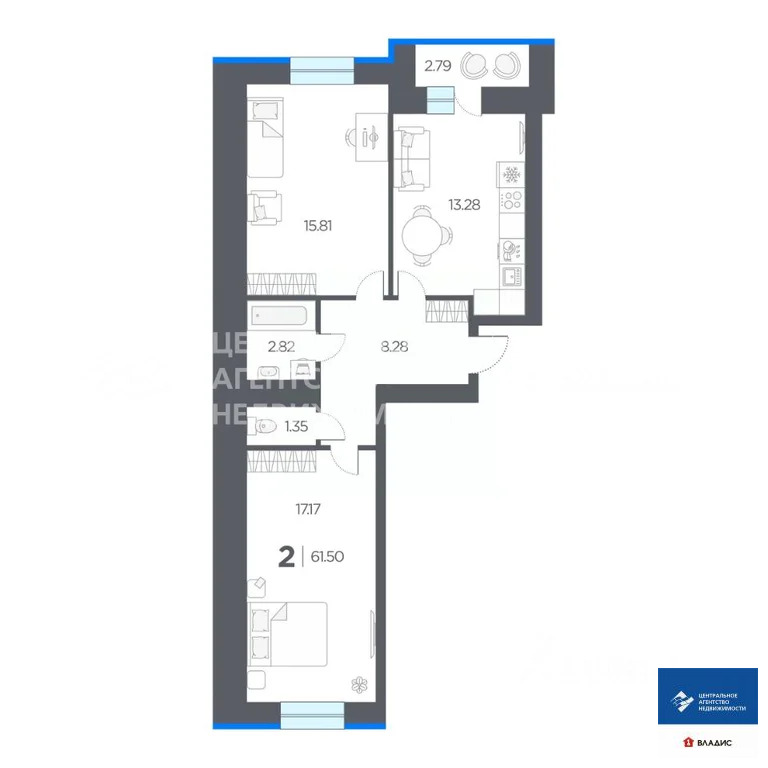 Продажа квартиры, Дядьково, Рязанский район, ЖК Огни - Фото 9