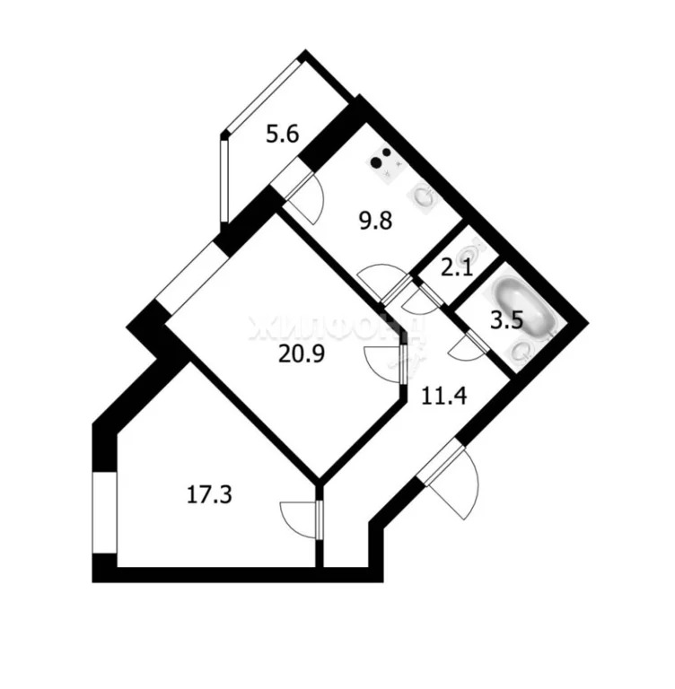 Продажа квартиры, Новосибирск, Владимира Высоцкого - Фото 16