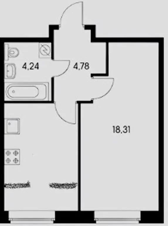 м. Проспект Мира  8 м.п. Гиляровского д.12 Продаю 1кв общ 35 на 8 /14 - Фото 15