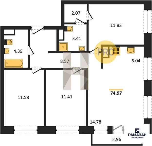 Продажа квартиры в новостройке, Казань, м. Проспект Победы, ул. ... - Фото 1