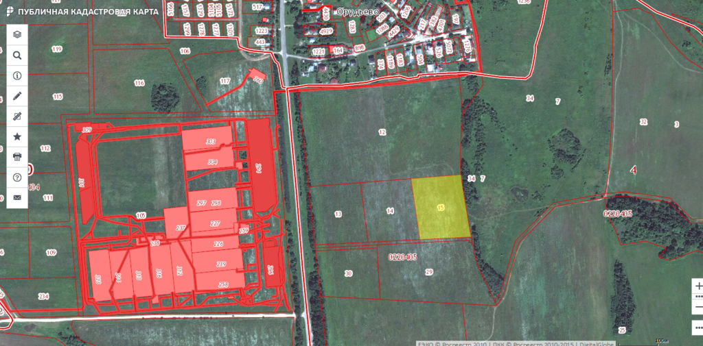 Кадастровая карта дмитровского района орудьево