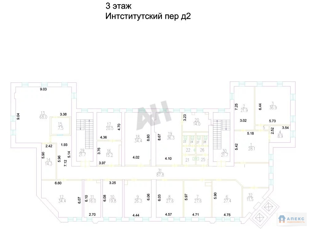 Продажа помещения (ПСН) пл. 3893 м2 под отель, гостиницу, хостел, . - Фото 6