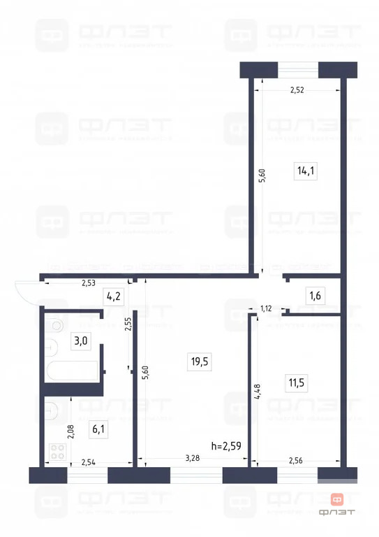 Продажа квартиры, Казань, ул. Блюхера - Фото 7