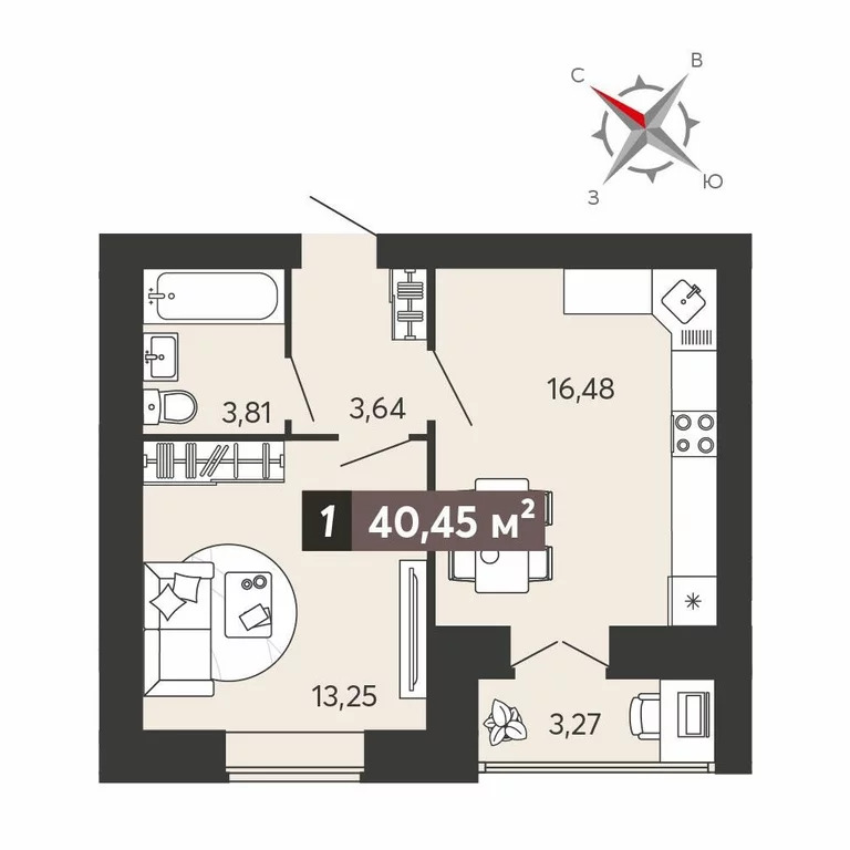 Продается квартира, 37.4 м - Фото 6