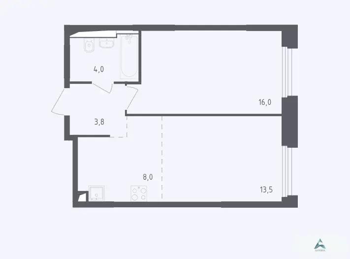 Продаётся 2-комн. квартира, 45,3 кв. м. - Фото 1