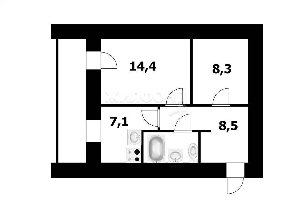 Продажа квартиры, Новосибирск, ул. Толбухина - Фото 12