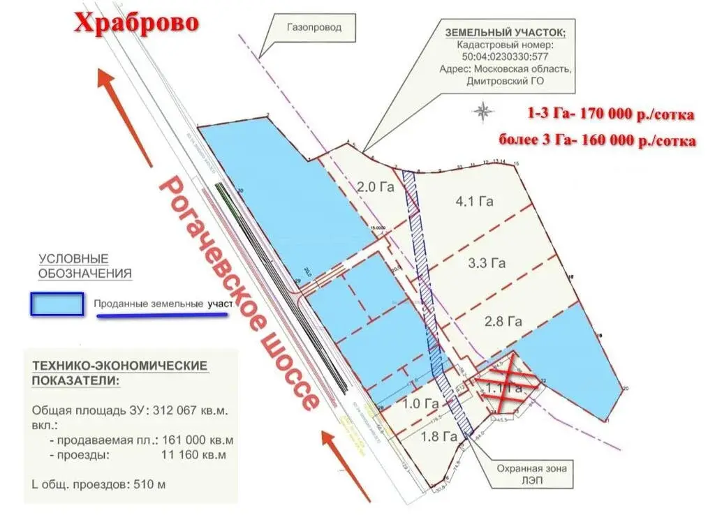 Купить коммерческую землю 3 га. Московская область, Дмитровский . - Фото 2