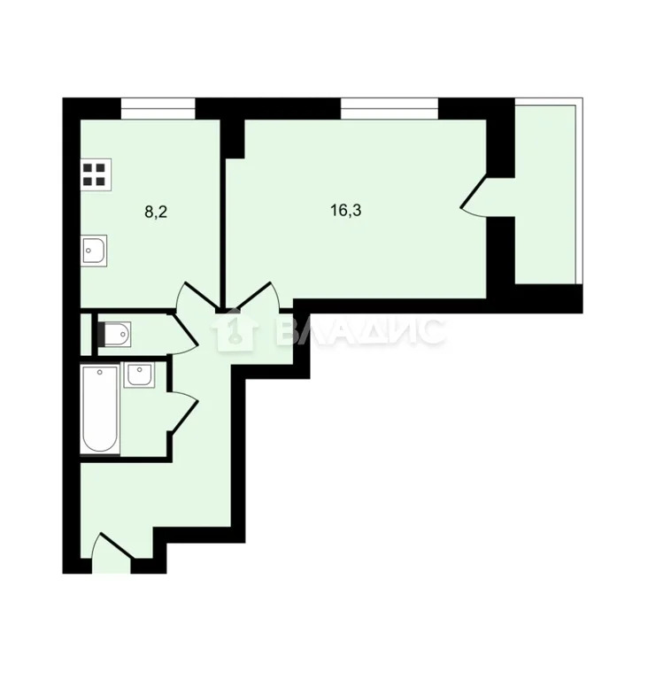 Москва, улица Хлобыстова, д.18к1, 1-комнатная квартира на продажу - Фото 12