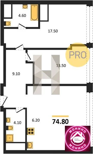 Продажа квартиры в новостройке, м. Беляево, ул. Миклухо-Маклая - Фото 0