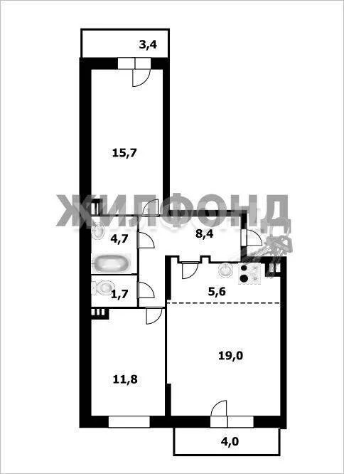 Продажа квартиры, Новосибирск, ул. Бородина - Фото 0