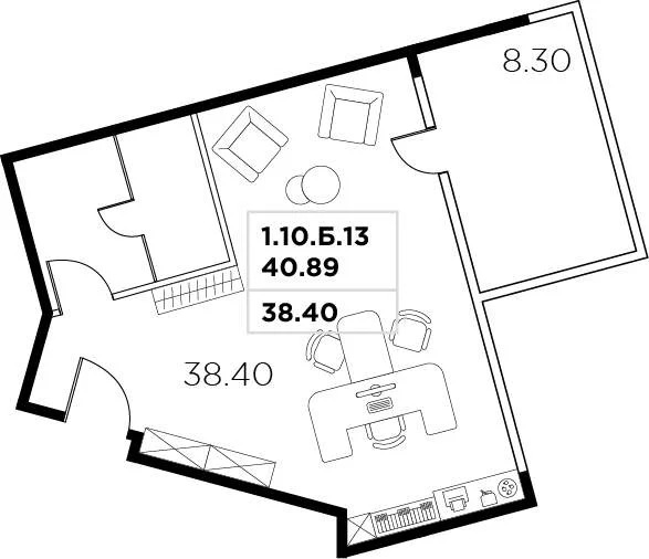 Продажа офиса 46.7 м2 - Фото 4
