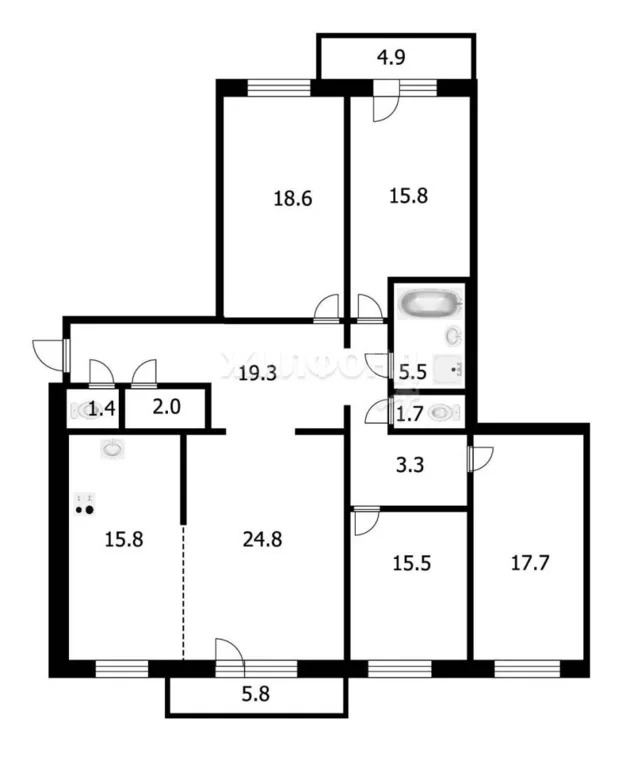 Продажа квартиры, Новосибирск, ул. Военная - Фото 40