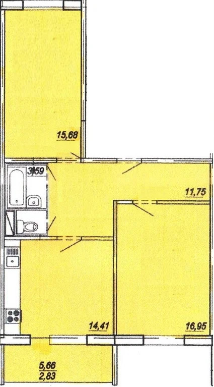 Продается квартира, 68.04 м - Фото 1