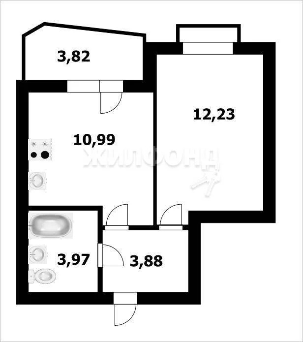 Продажа квартиры, Новосибирск, микрорайон Закаменский - Фото 19