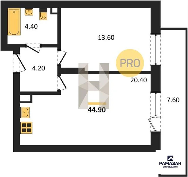 Продажа квартиры в новостройке, Казань, м. Козья слобода, ул. ... - Фото 1