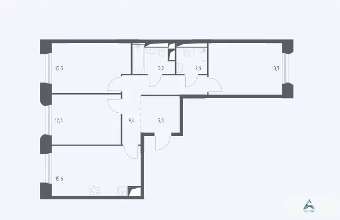 Продаётся 3-комн. квартира, 76,2 кв. м. - Фото 1