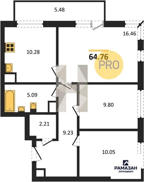 Продажа квартиры в новостройке, Казань, м. Проспект Победы, ул. ... - Фото 1