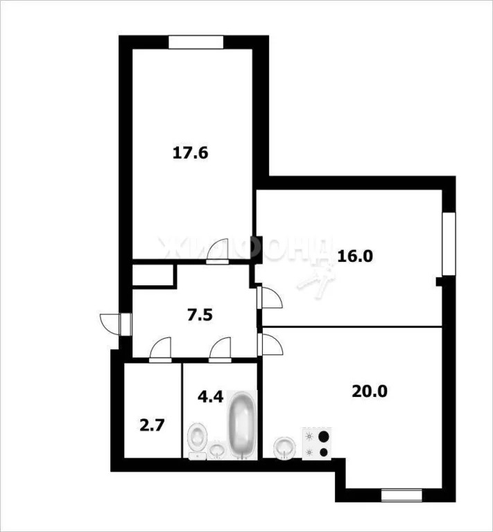 Продажа квартиры, Краснообск, Новосибирский район, 6-й микрорайон - Фото 30