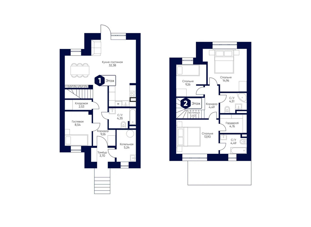 Коттедж 135.69 м2 на участке 1.88 сот. - Фото 2