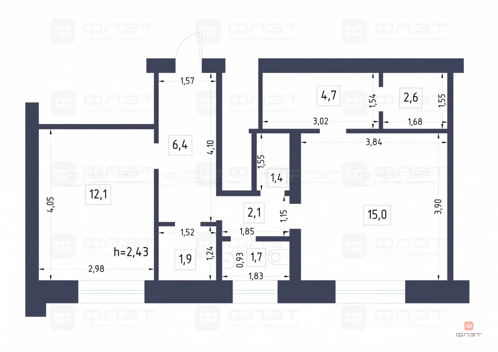 Продажа квартиры, Казань, ул. Выборгская - Фото 16