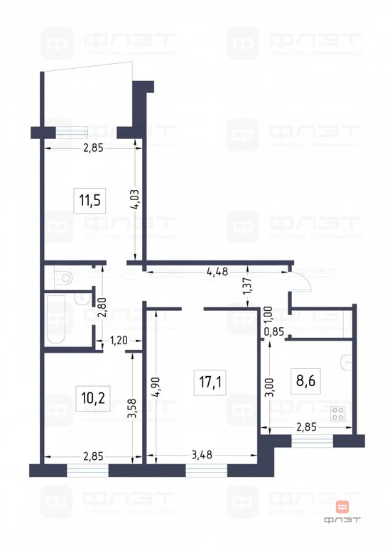 Продажа квартиры, Казань, ул. Айдарова - Фото 20