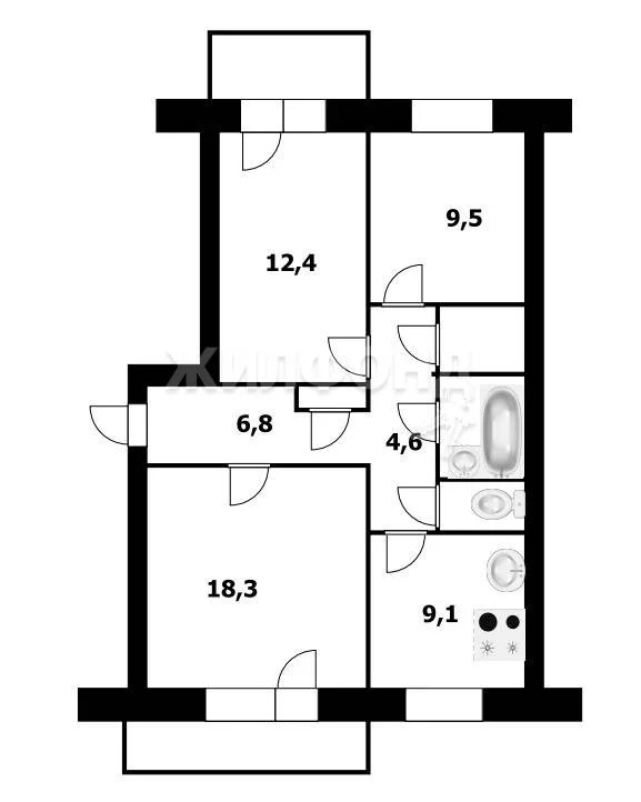 Продажа квартиры, Новосибирск, ул. Киевская - Фото 18