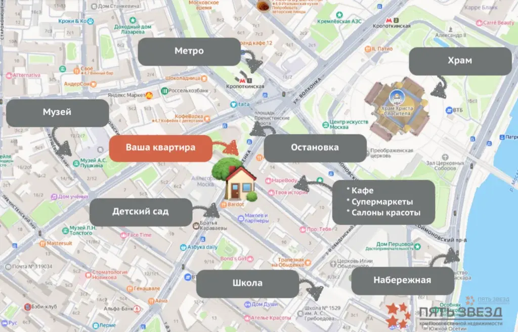 Сдаётся 4-комнатная квартира по адресу Москва, ул. Остоженка, 5 - Фото 23