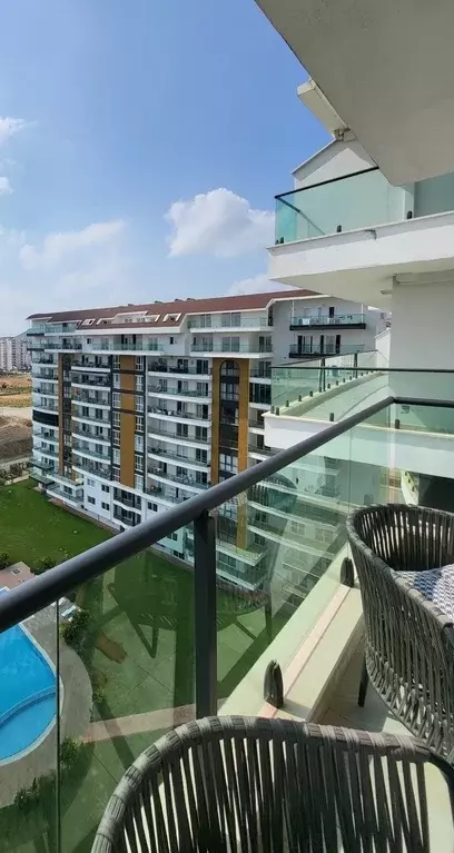 4х комнатная квартира с балконом-терассой в Турции, Газипаша - Фото 3