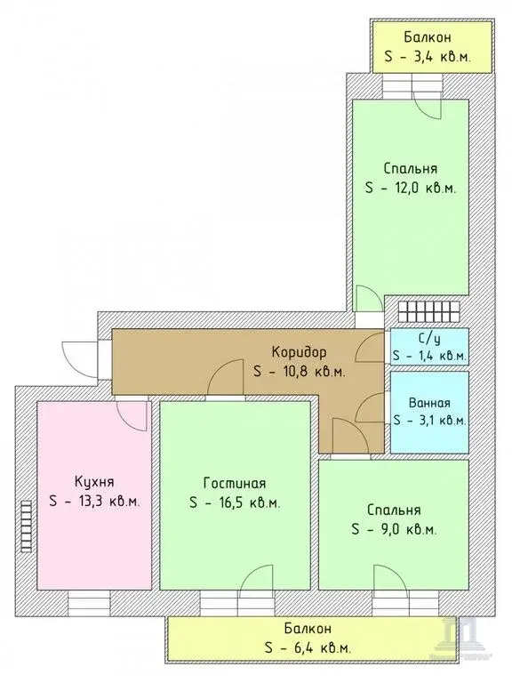 Продаю 3 к квартиру в Ростове-на-Дону Нахичевань район Онкоинститута - Фото 10