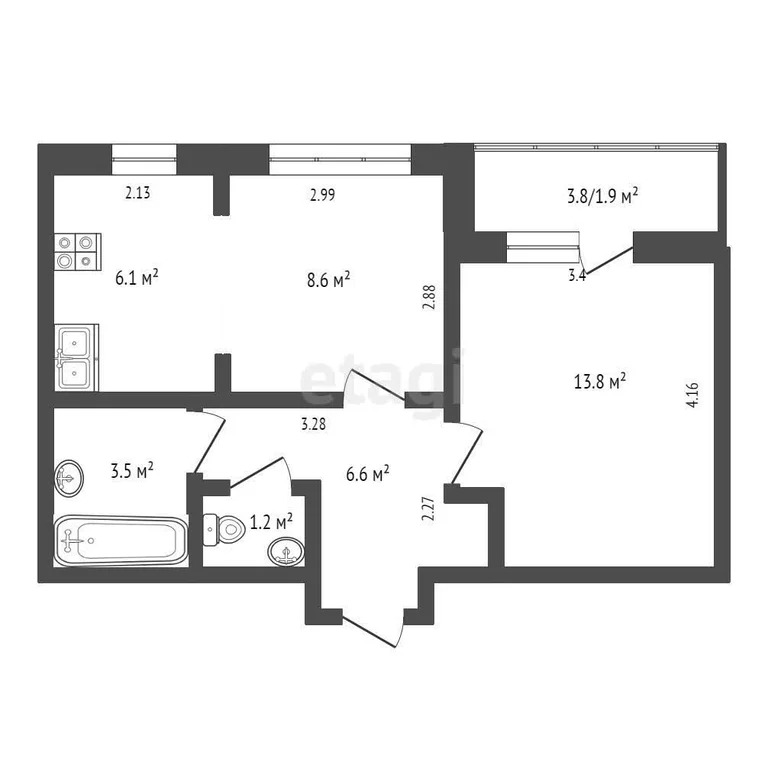Продажа квартиры в новостройке, Люберцы, Люберецкий район, . - Фото 4