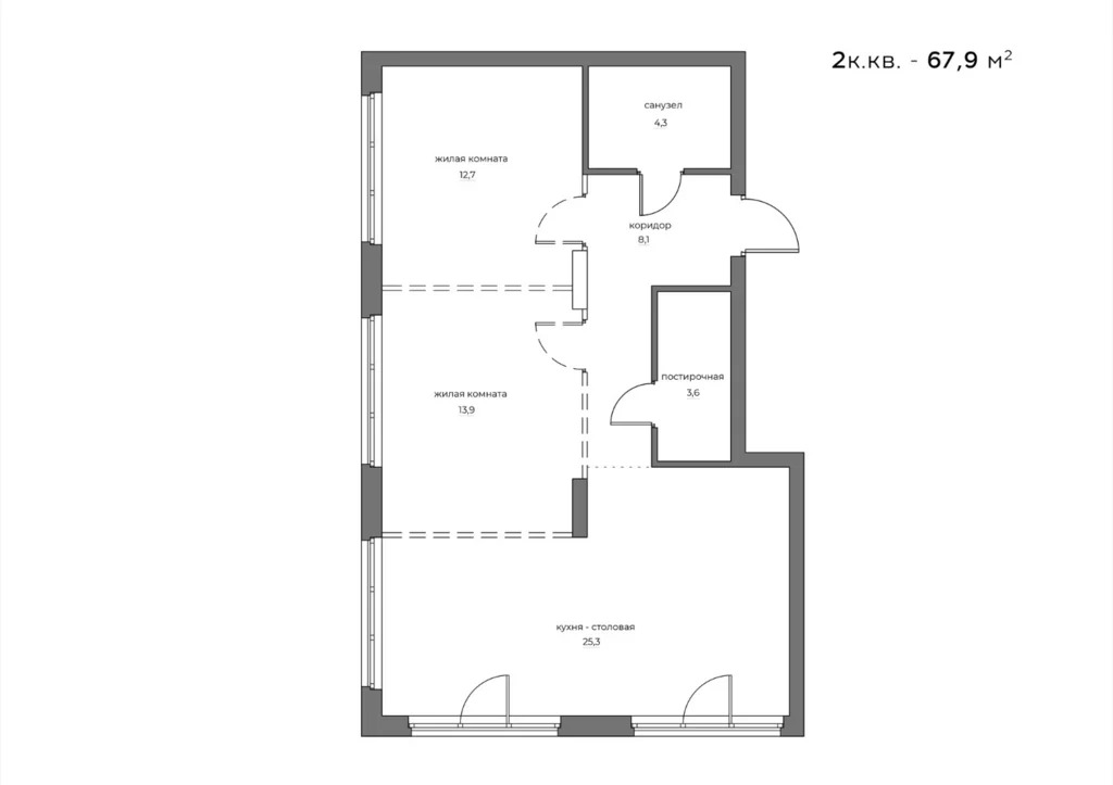 Продается квартира, 75.9 м - Фото 8