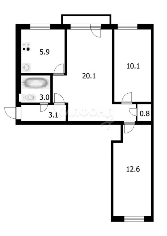 Продажа квартиры, Новосибирск, ул. Блюхера - Фото 10