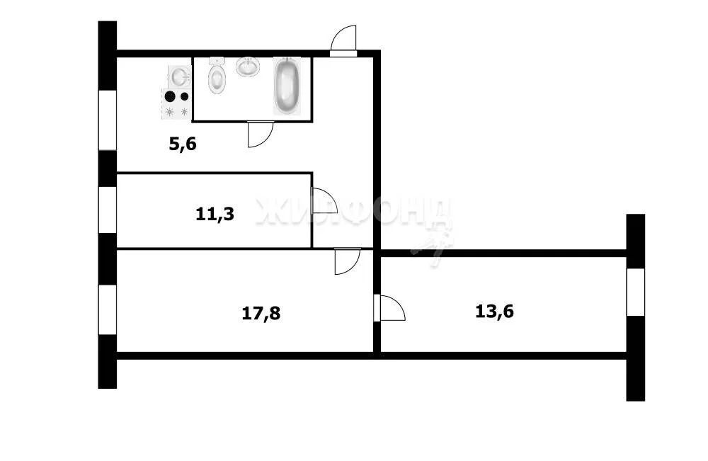 Продажа квартиры, Верх-Тула, Новосибирский район, ул. Жилмассив - Фото 12