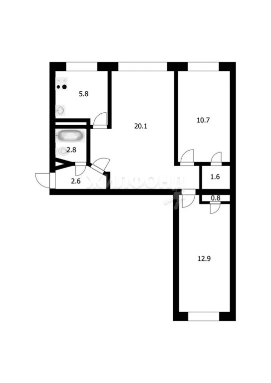 Продажа квартиры, Новосибирск, ул. Вертковская - Фото 13