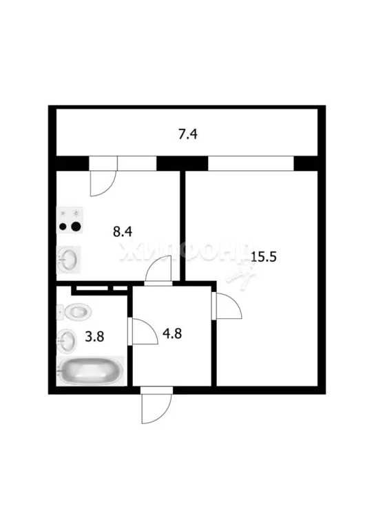 Продажа квартиры, Новосибирск, Ясный Берег - Фото 7