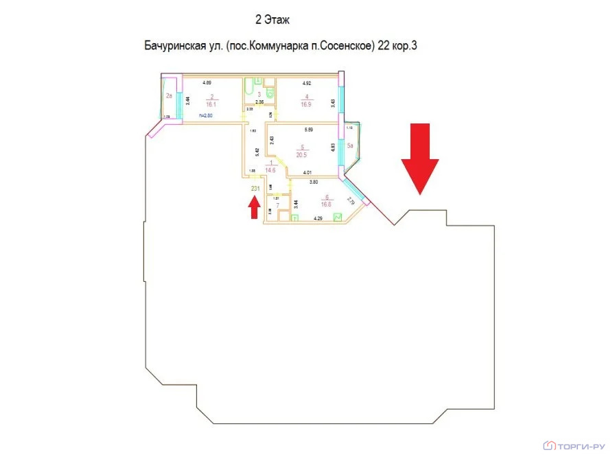 Продажа квартиры, Коммунарка, Сосенское с. п., Бачуринская улица - Фото 6